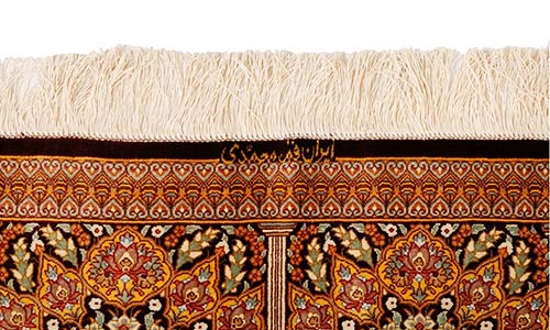 qom all silk carpet Rc-112