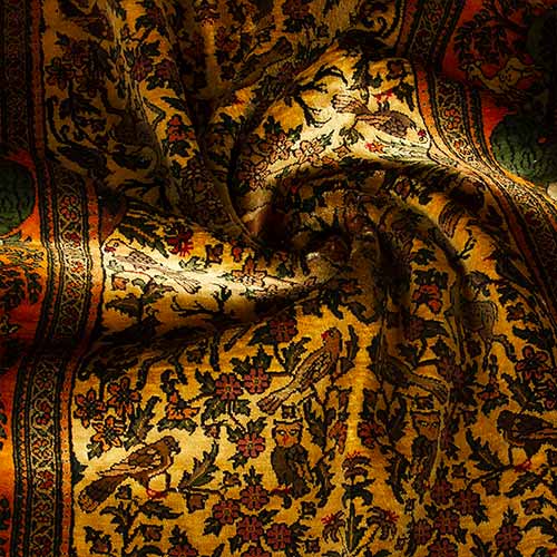 khorasan handmade silk rug