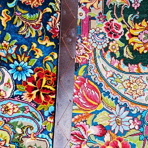tabriz handmade silk rug Rc-123