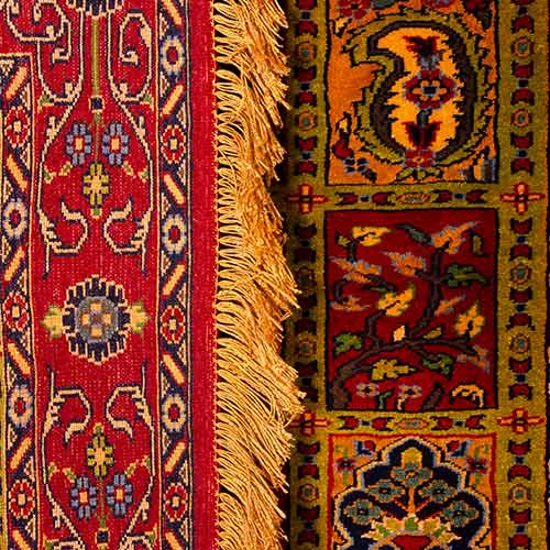 handmade silk rug