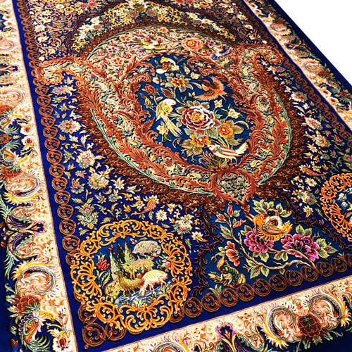 Hand-Knotted All Silk Rug Rc-218