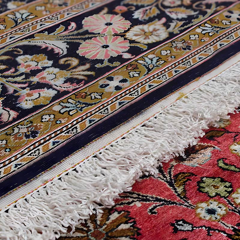 the fringes of persian handmade carpet