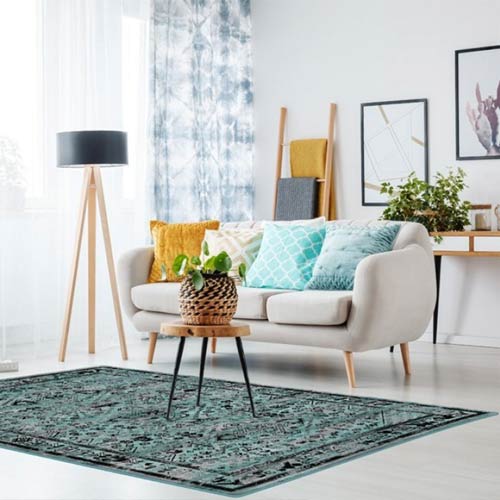 vintage rug in decoration