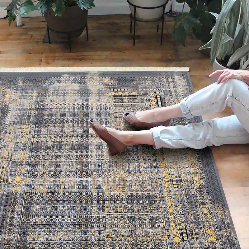 modern rug in decoration