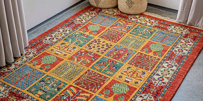 gabbeh persian rug - tree motif