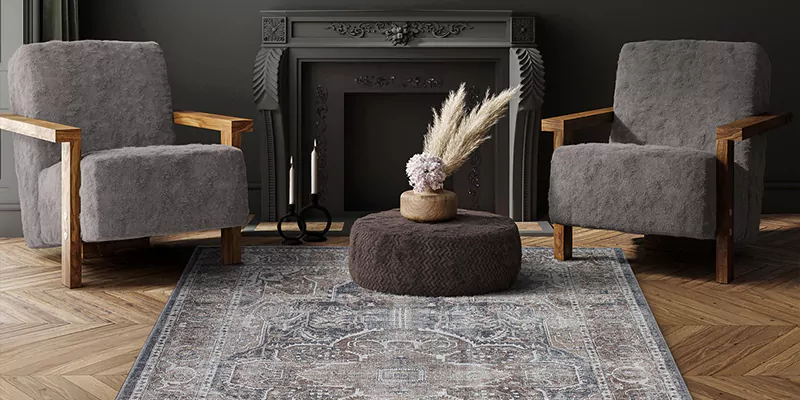 Grey Persian Rug