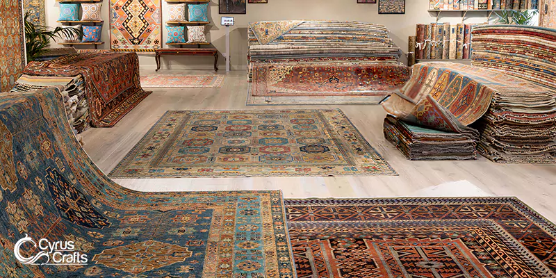 types of persian rugs based on color