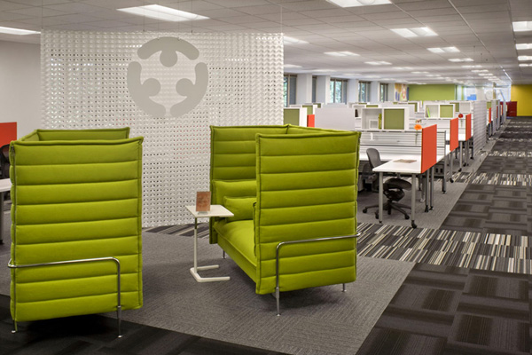 colors of office work area
