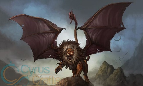 Manticore the Persian Mythical Monster